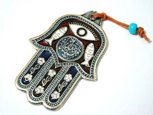 muzułmańscy amulety na szczęście hamsa